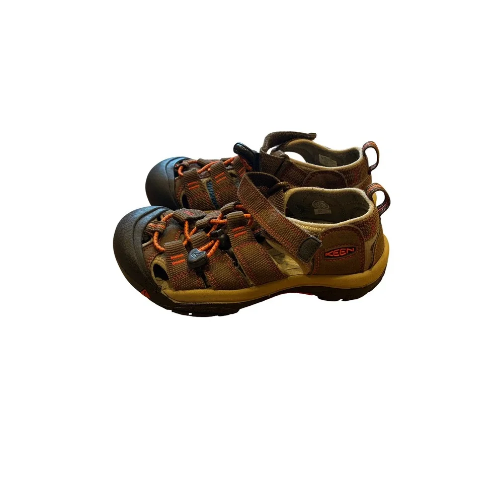 Keen Newport H2 (closed-toe sport sandal) — kids' size US 2 brown/olive